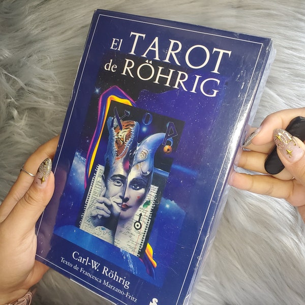 El Tarot de Rohrig Spanish Edition by Carl-W. Rohrig, 78 card tarot deck with companion guidebook and box