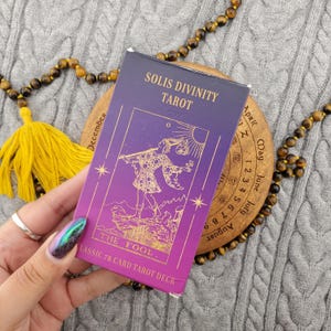 Solis Divinity Tarot, 78 Card Tarot Deck With Box, No Guidebook - USED