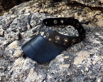 Visier - Upcycled Rubber Visor - Handgefertigte Körperverzierung für Erwachsene