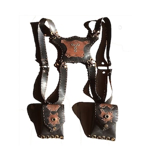 Upcycle- Harness- Gürtel - Bodybelts - Recycelte Ornamente - Handgemacht - Kostenlose Taschen - Holster Body Accessories - Einzigartiges Design - Holster Tasche