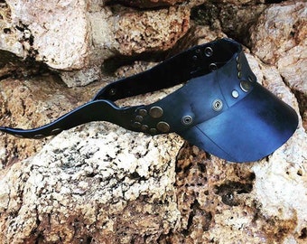 Handgefertigtes Upcycled Rubber Visier - Einzigartiges Design, Unisex Accessoire