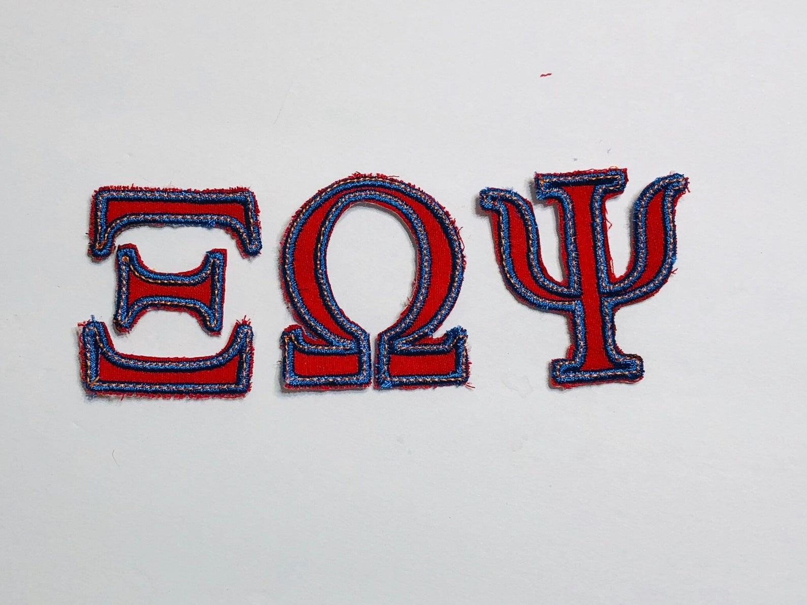 Greek Iron On Letters Sorority Letter Iron On Patch College Etsy