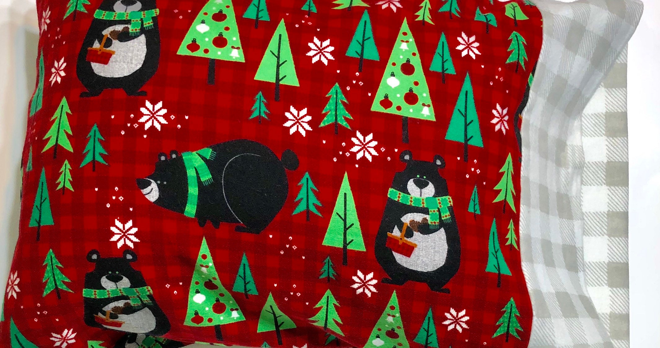 Personalized Pillow Case Christmas Flannel Pillowcase Etsy