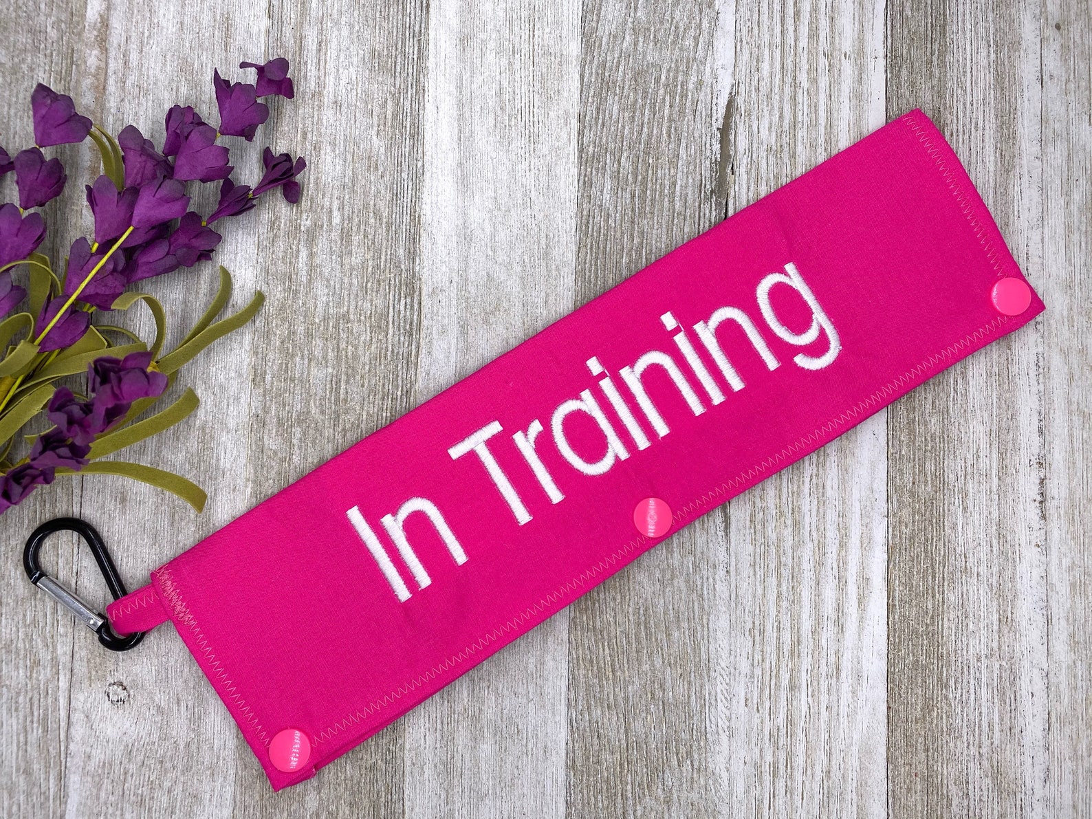 In Training Dog Leash Wrap Dog Leash Sleeve Personalized Etsy