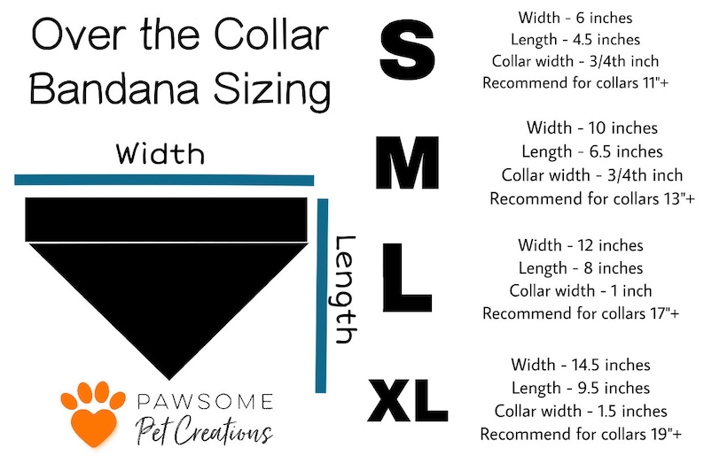 Large Dog Accessories Halloween Dog Bandana Fall Dog Collar Floral Bandana Personalized Fall Sunflower Over the Collar Dog Bandana