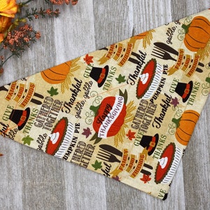 Thanksgiving Holiday Over the collar Dog Bandana | Stocking Stuffers, Dog Lover Gift, Holiday Dog Bandana, New Puppy Gift, Dog Mom Gift