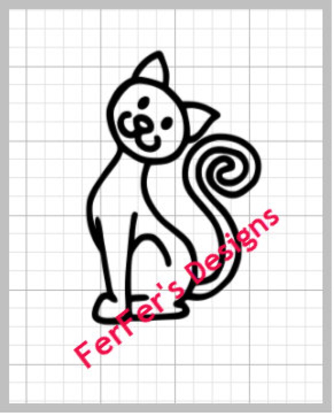 Cat Vinyl Decal - Etsy
