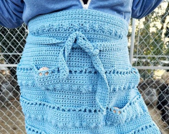 Crochet Egg Gathering Apron Pattern: Easy Chicken Farmer Design (PDF Pattern)