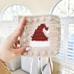 Christmas Crochet Granny Squares Pattern: Holiday Blanket (Digital Download)