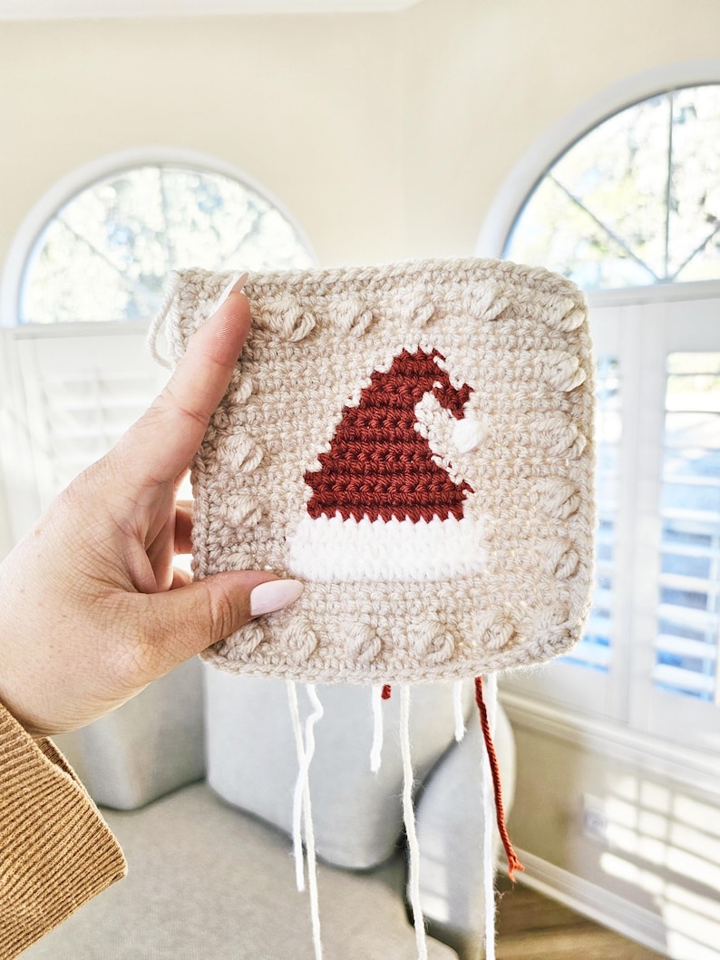 Christmas Crochet Granny Squares Pattern: Holiday Blanket (Digital Download)