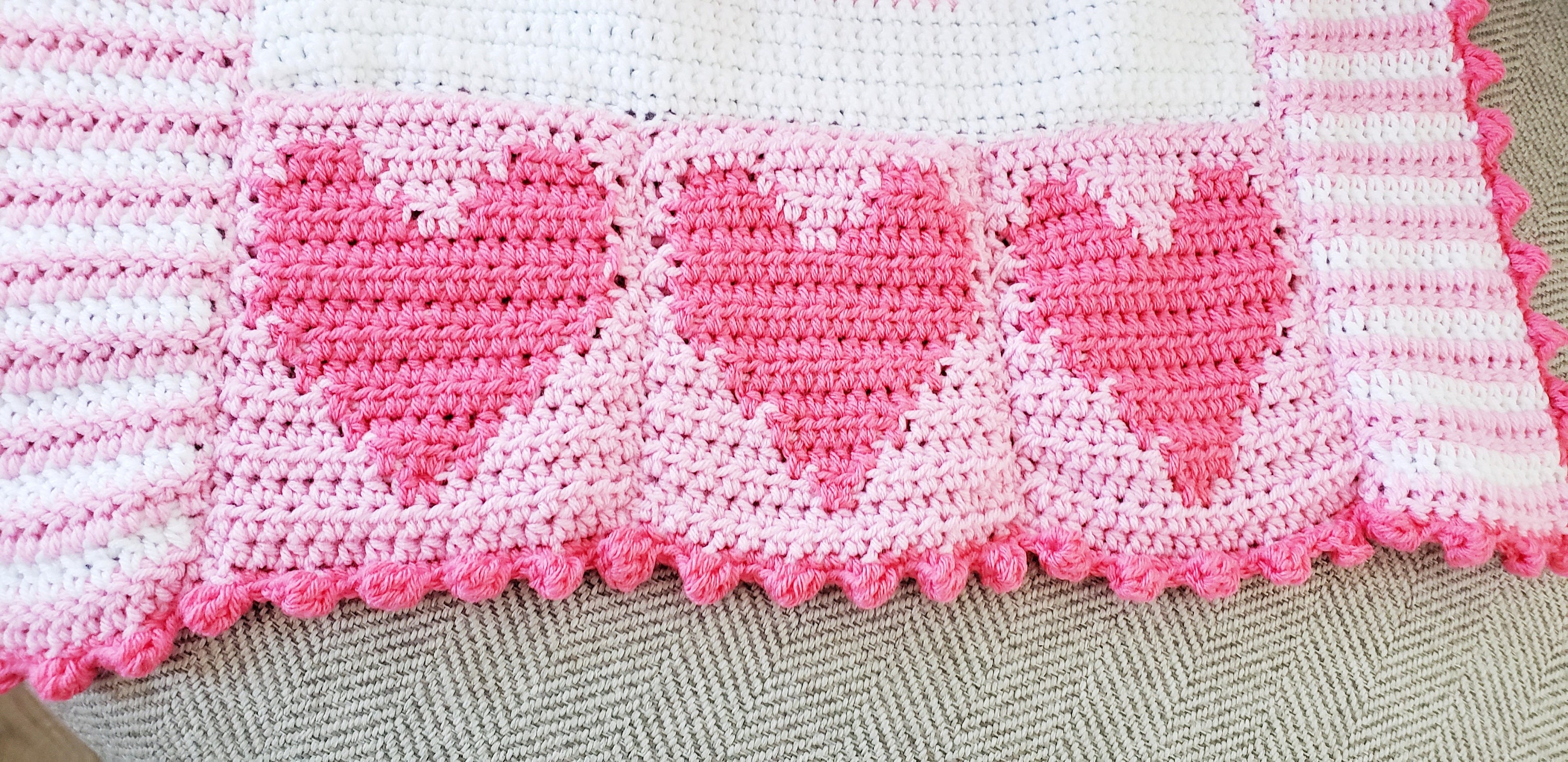 Crochet Valentine's Day Blanket Pattern Gnome Baby Etsy