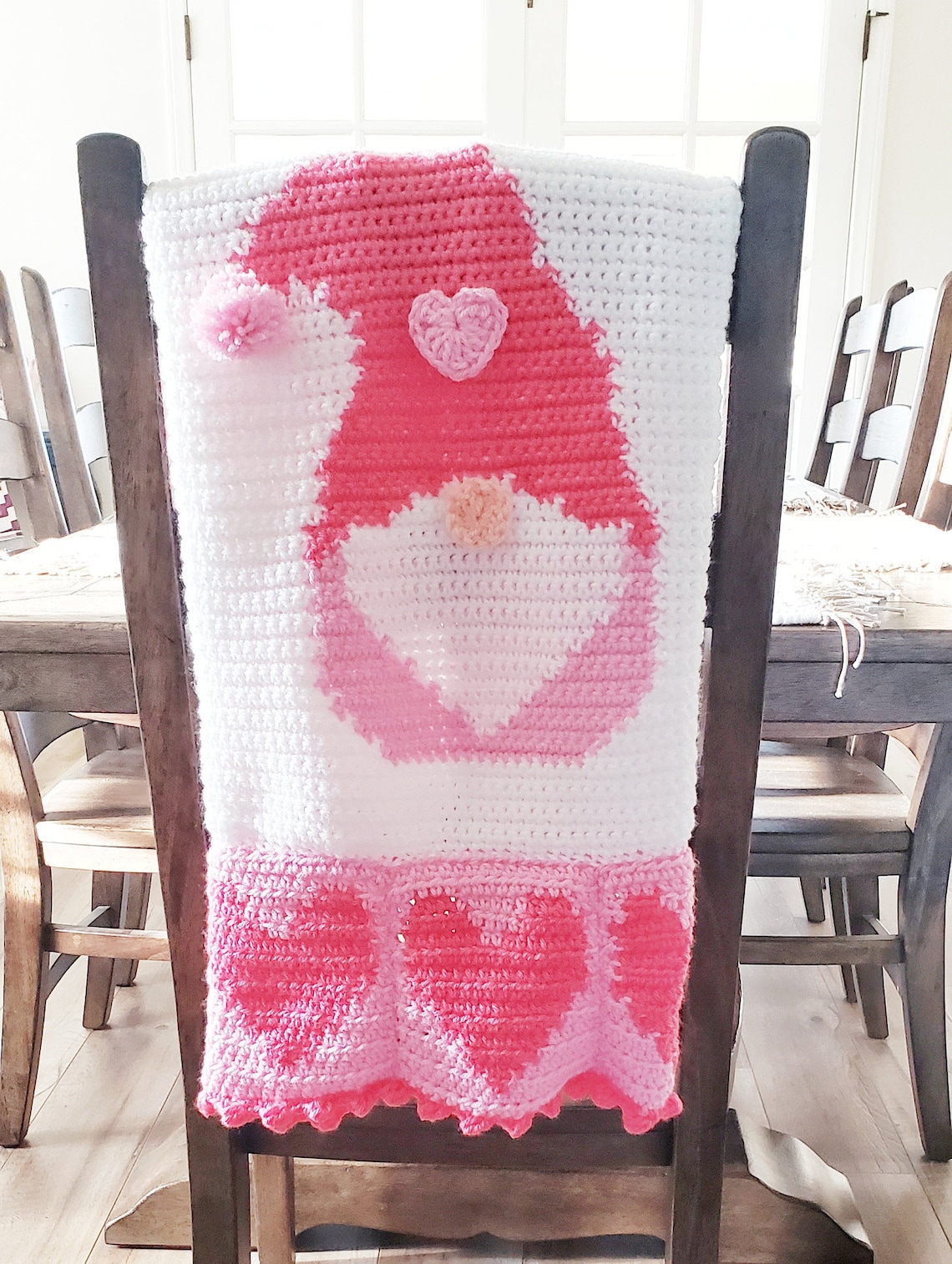 Crochet Valentine's Day Blanket Pattern Gnome Baby Etsy