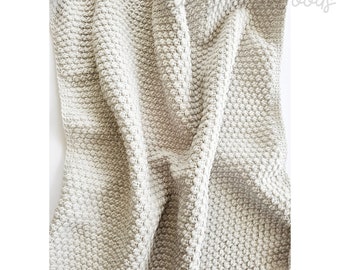 Easy Puff Stitch Crochet Blanket Pattern, Beginner Friendly (PDF Pattern)