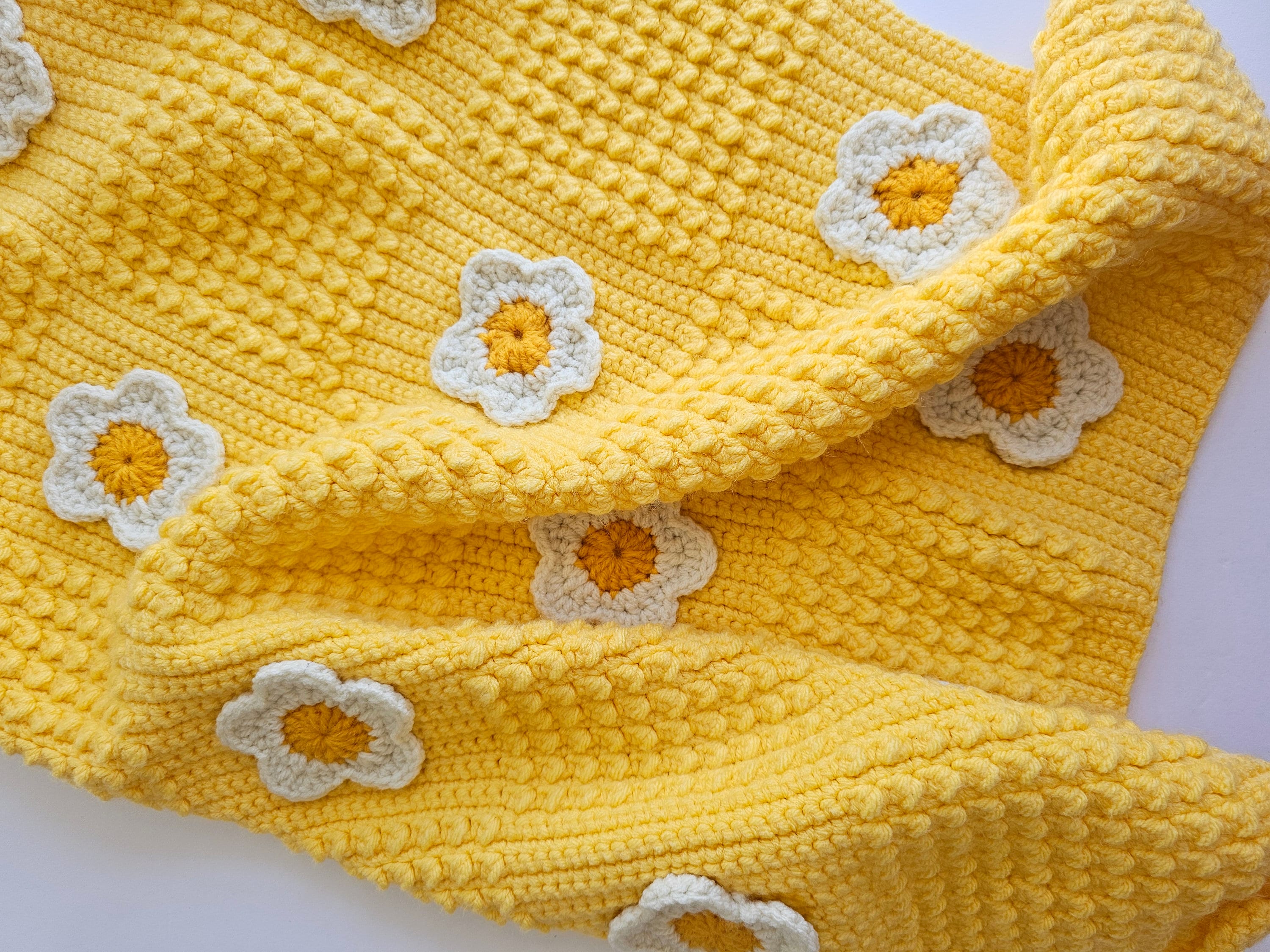 Crochet Pattern, Checkered Puff Stitch Baby Blanket Crochet Pattern, Crochet Pattern for Baby Blanket, Easy Crochet Blanket Pattern