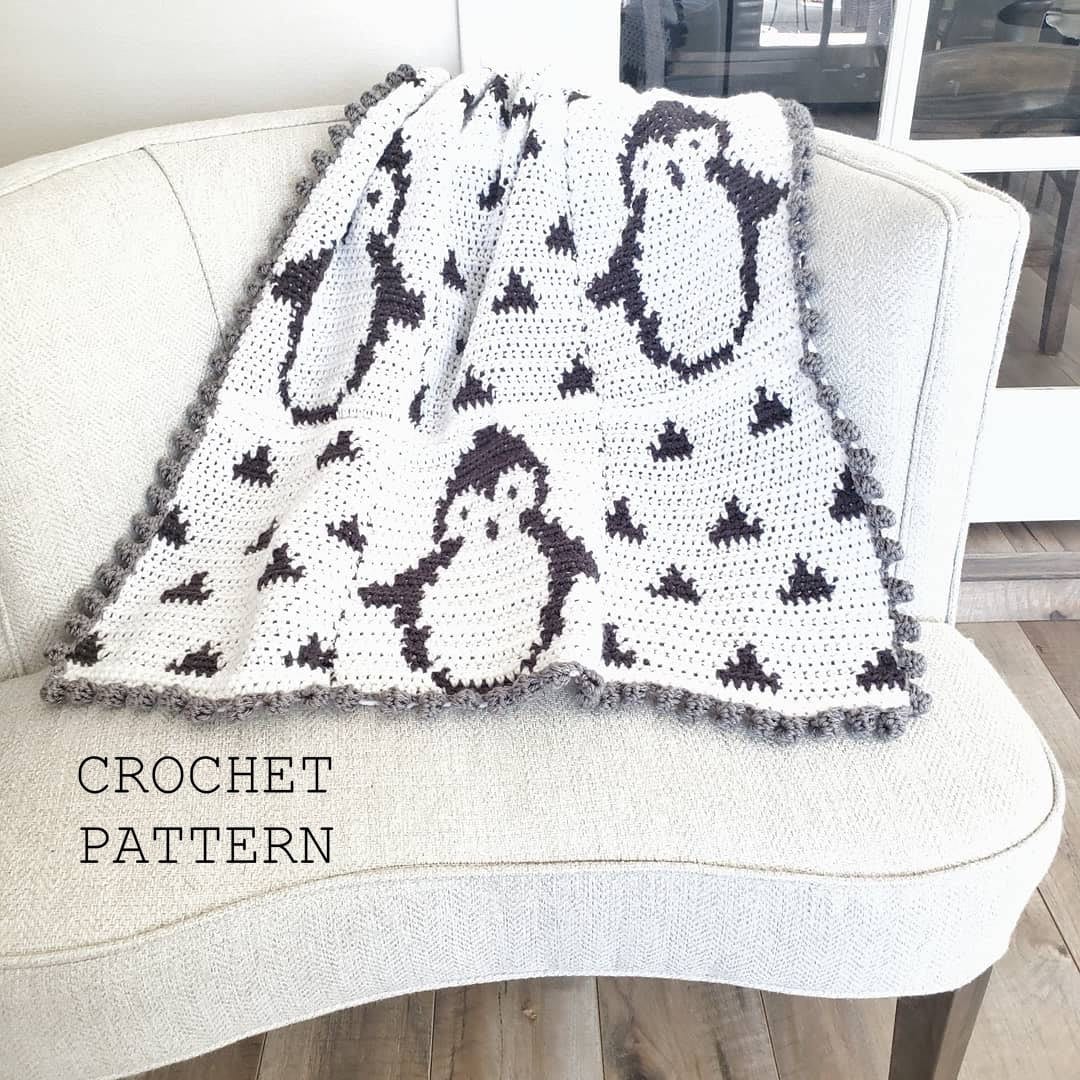 39 Crochet Penguin Patterns, Amigurumi, Blankets, and Keychains 15 Crochet Penguin Baby Blanket Pattern: Beginner Friendly