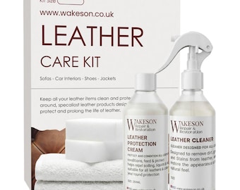 Leather Cleaner & Leather Conditioner Kit - Lederreinigung und Lederschutz für Sofa Autositze Schuhe Jacken und alle Lederartikel.