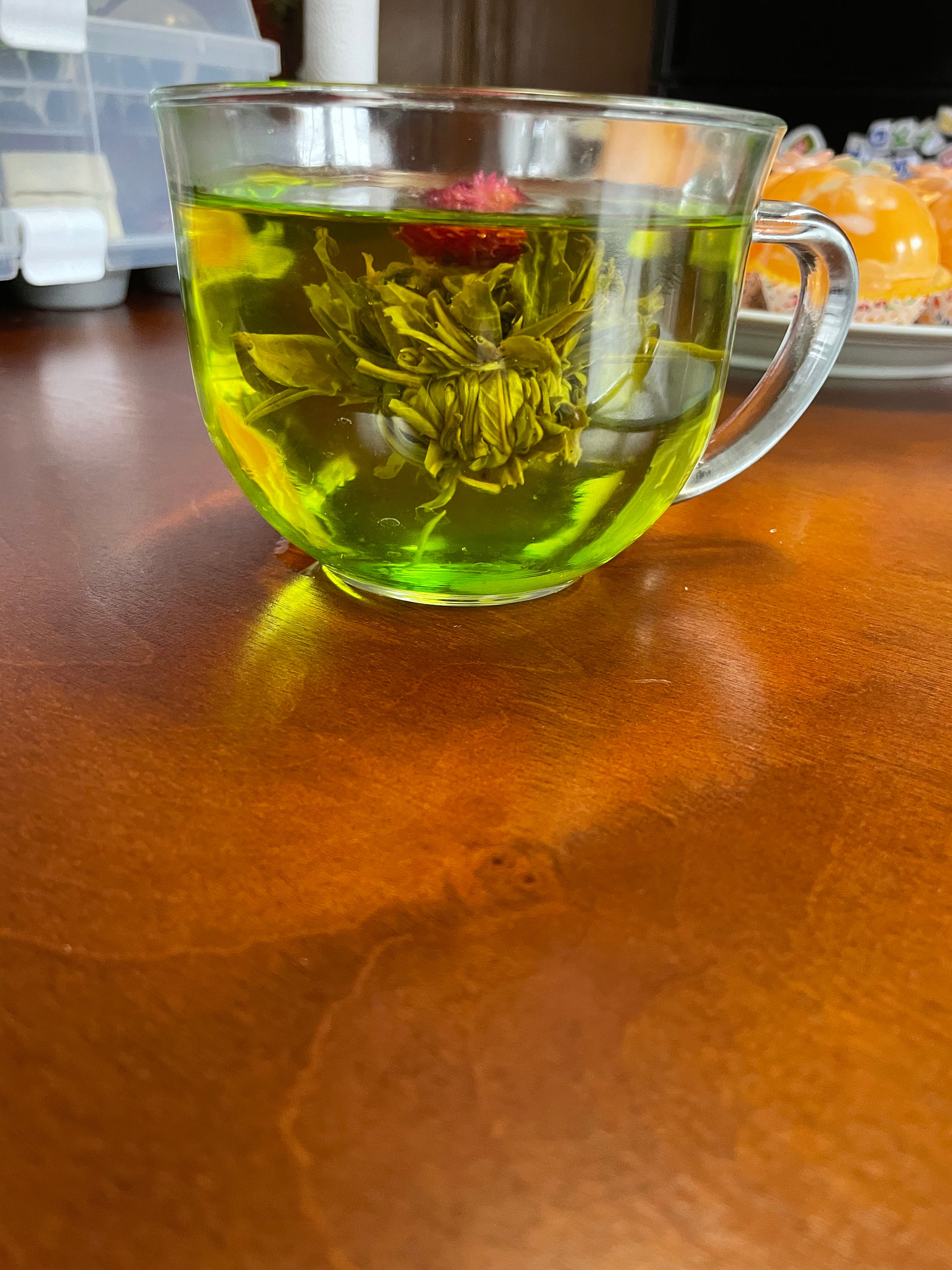 Tea bomb blooming flower herbal hot tea bomb tea birthday Etsy