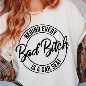 Bad bitch car seat png
