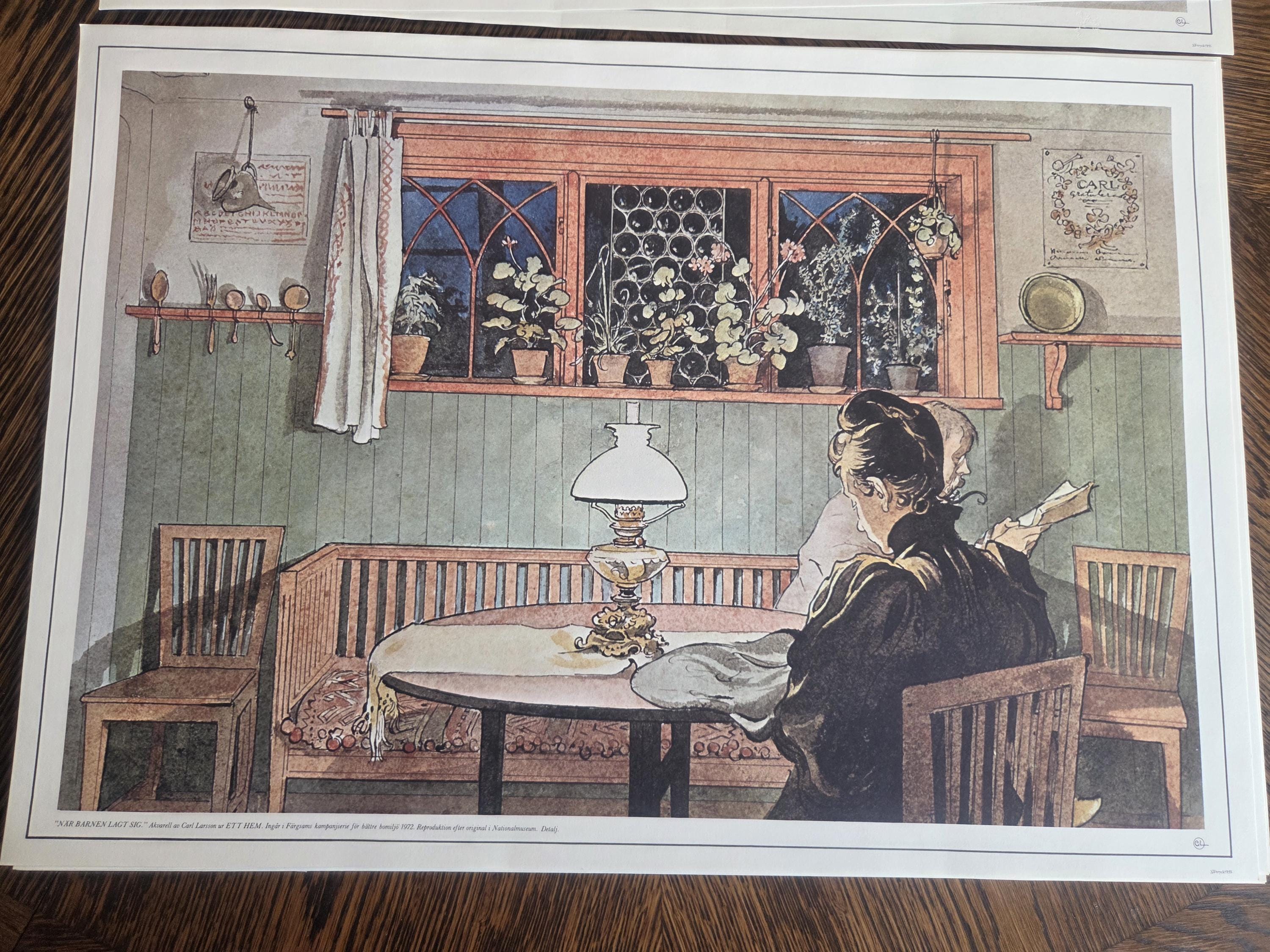 Vintage Carl Larsson Art Prints – Swedish Portfolio, 12