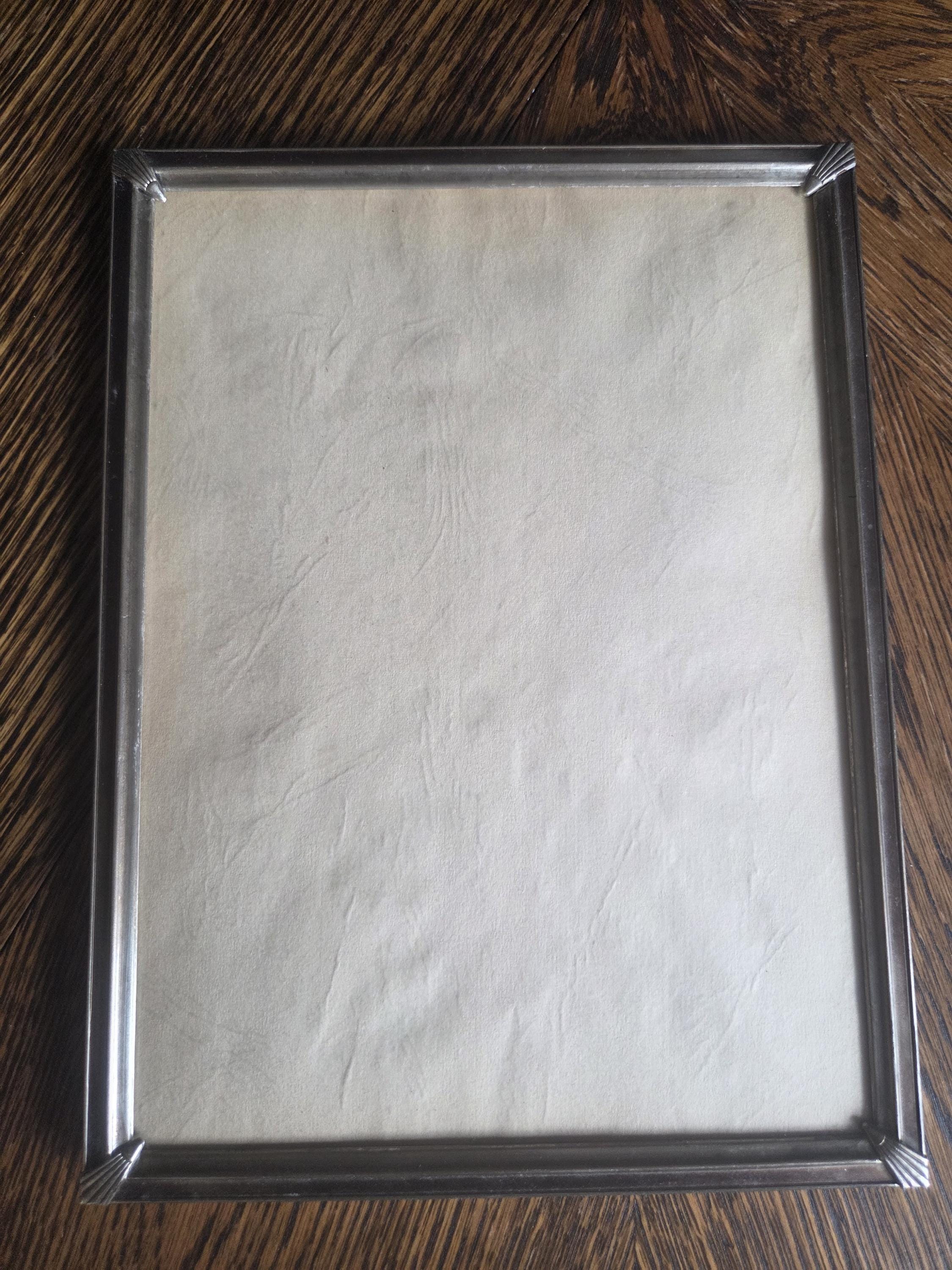 Vintage Swedish Metal Frames – Set of 2, One With Curved Glass, Boho ...