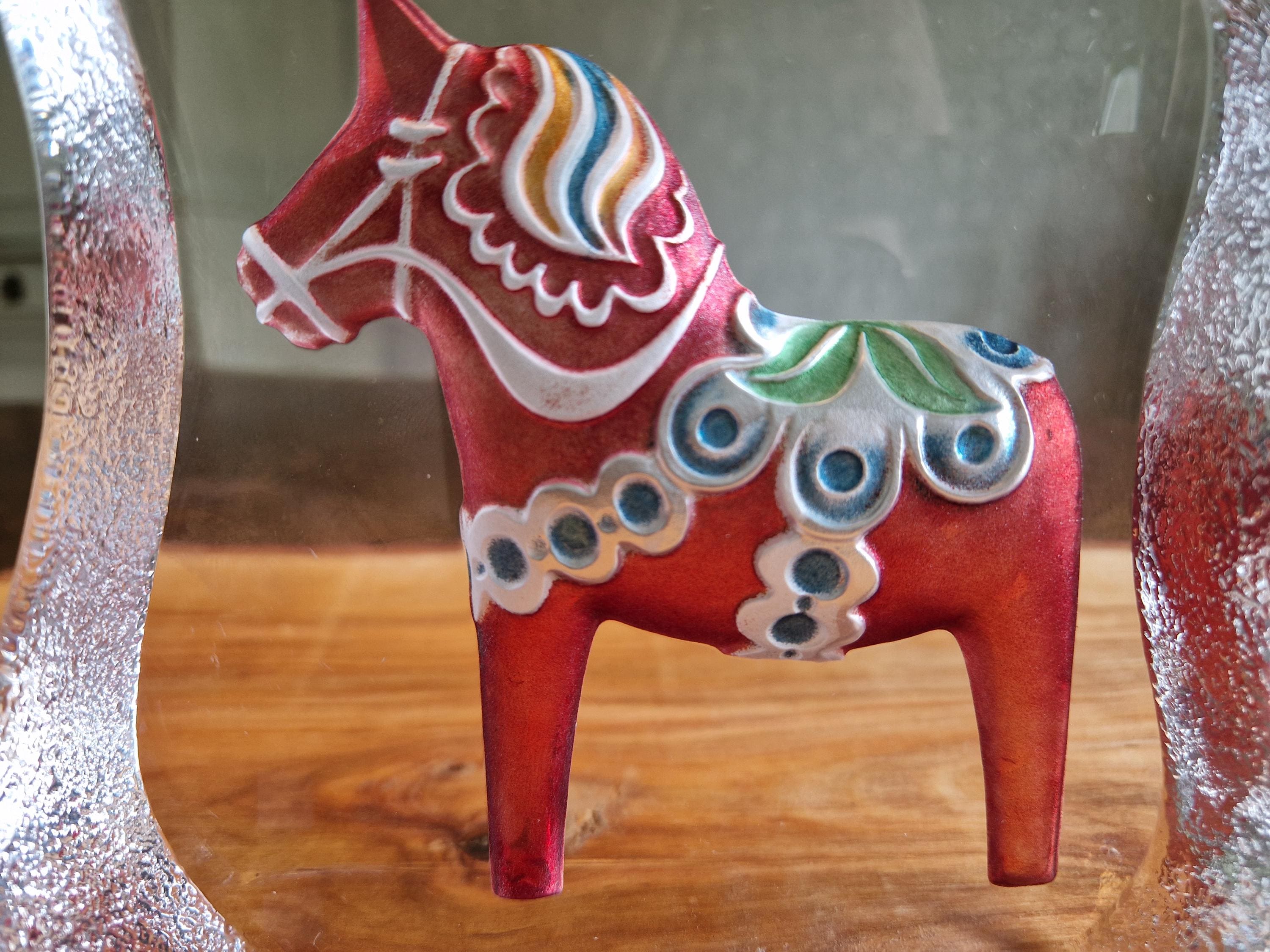 Swedish Traditional Art Glass – Målerås Glasbruk Dala Horse