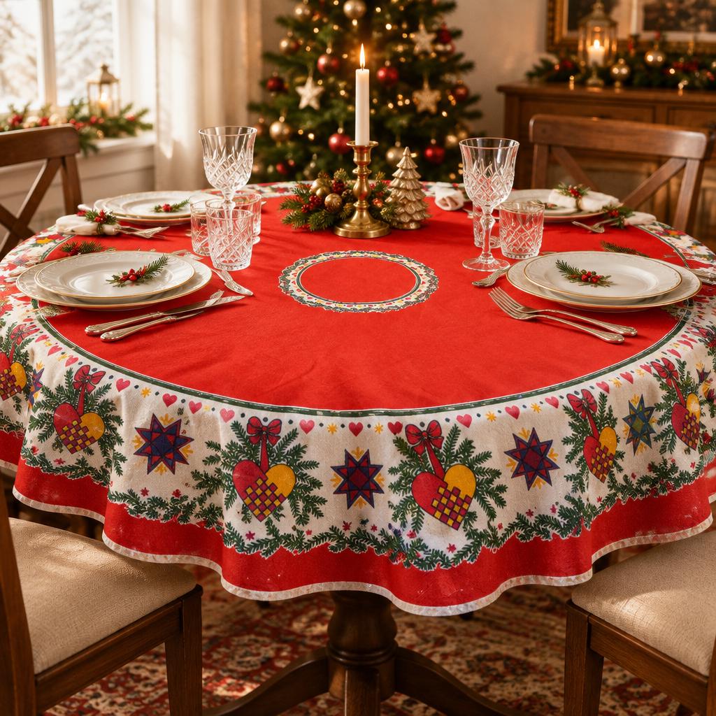 Skandinavische tischdecke