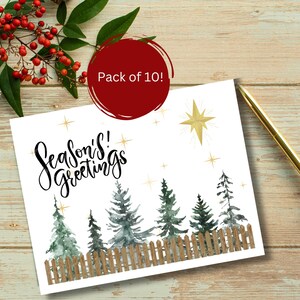 Kerstkaartenset | A2-kaartpakket wordt geleverd met enveloppen, pak van 10 | Cadeaus voor vrienden | Cadeaus voor collega's | Cadeauruil | Fijne post