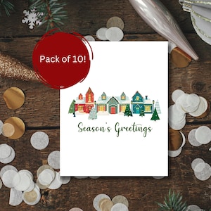Kerstkaartenset | A2-kaartpakket wordt geleverd met enveloppen, pak van 10 | Cadeaus voor vrienden | Cadeaus voor collega's | Cadeauruil | Fijne post