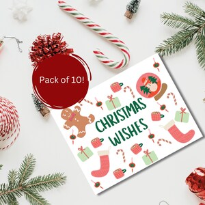 Kerstkaartenset | A2-kaartpakket wordt geleverd met enveloppen, pak van 10 | Cadeaus voor vrienden | Cadeaus voor collega's | Cadeauruil | Fijne post