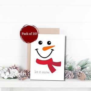 Kerstkaartenset | A2-kaartpakket wordt geleverd met enveloppen, pak van 10 | Cadeaus voor vrienden | Cadeaus voor collega's | Cadeauruil | Fijne post