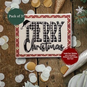 Kerstkaartenset | A2-kaartpakket wordt geleverd met enveloppen, set van 3 | Cadeaus voor vrienden | Cadeaus voor collega's | Cadeauruil | Fijne post