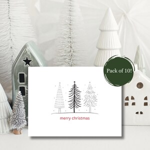 Kerstkaartenset | A2-kaartpakket wordt geleverd met enveloppen, pak van 10 | Cadeaus voor vrienden | Cadeaus voor collega's | Cadeauruil | Fijne post