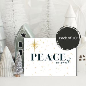 Kerstkaartenset | A2-kaartpakket wordt geleverd met enveloppen, pak van 10 | Cadeaus voor vrienden | Cadeaus voor collega's | Cadeauruil | Fijne post