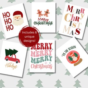 Kerstkaartenset | A2-kaartpakket wordt geleverd met enveloppen, set van 6 | Cadeaus voor vrienden | Cadeaus voor collega's | Cadeauruil | Fijne post
