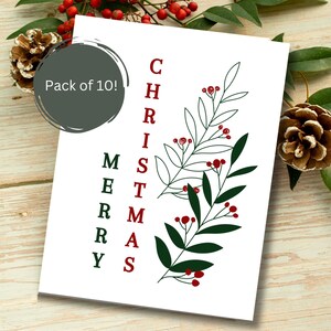 Kerstkaartenset | A2-kaartpakket wordt geleverd met enveloppen, pak van 10 | Cadeaus voor vrienden | Cadeaus voor collega's | Cadeauruil | Fijne post