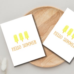 Hallo zomer! Kaartenpakket wordt geleverd met enveloppen, pak van 6 inch