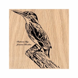 Patrón de sierra de marquetería de aves (Jpeg, Pdf, Svg, Dxf)