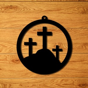 Cross Ornament Scroll Saw Pattern (Pdf, Jpeg, Svg, Dxf)