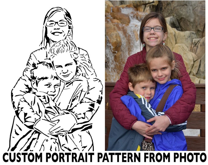Custom Scroll Saw Portrait Pattern From Photo - Etsy