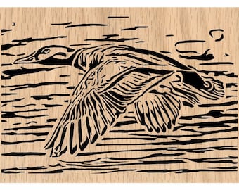 Patrón de sierra de calar de pato volador (Svg, Pdf, Dxf, Jpeg)