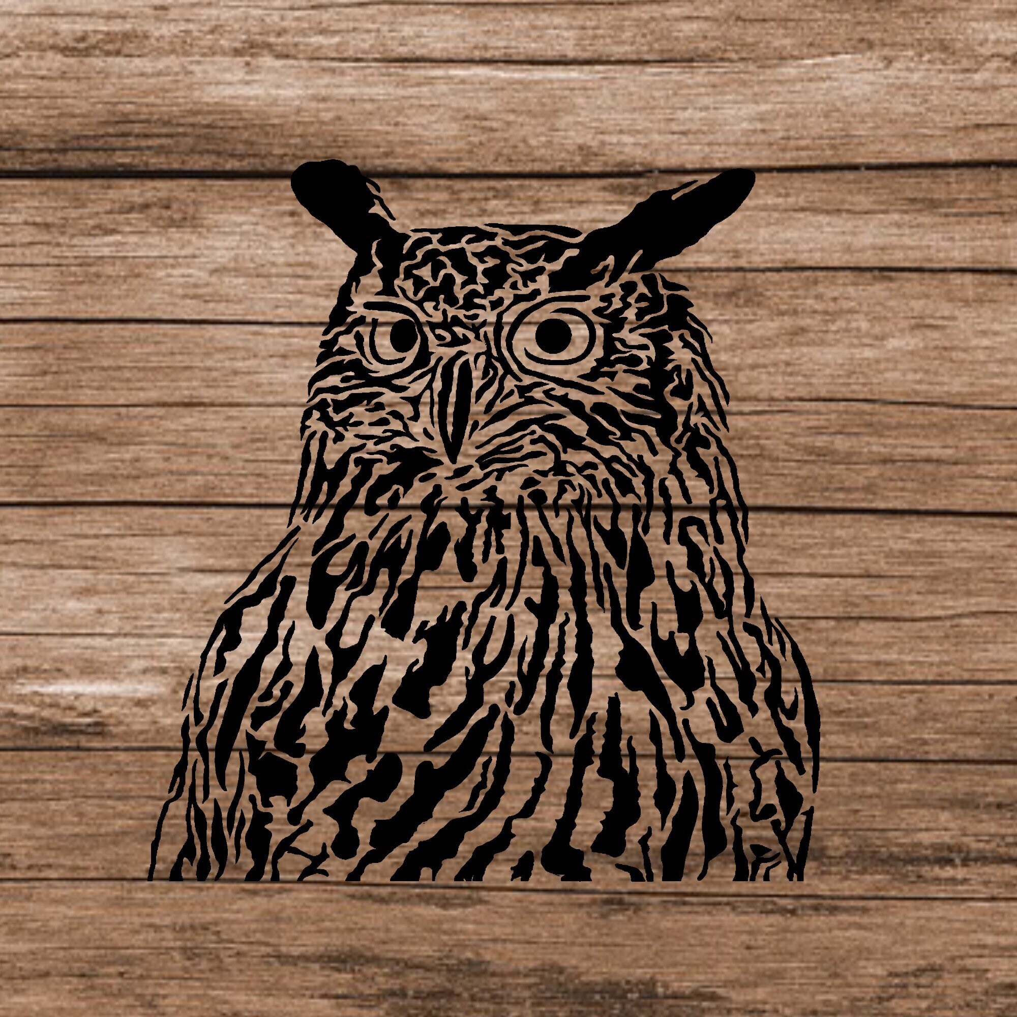 Owl Scroll Saw Pattern Jpeg Only Etsy