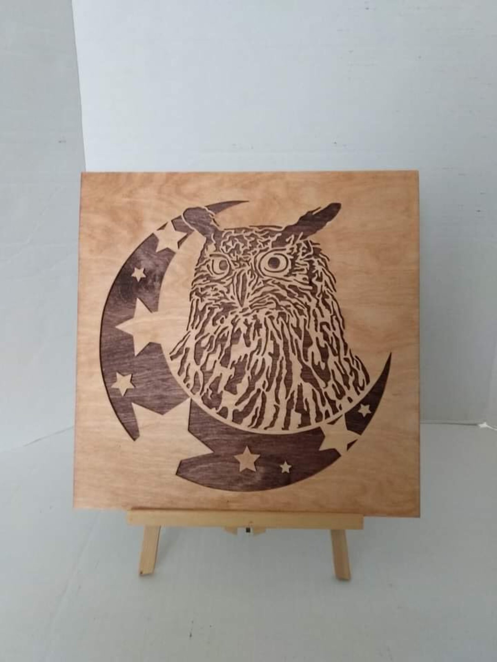 Owl Scroll Saw Pattern Jpeg Only. Moon Etsy