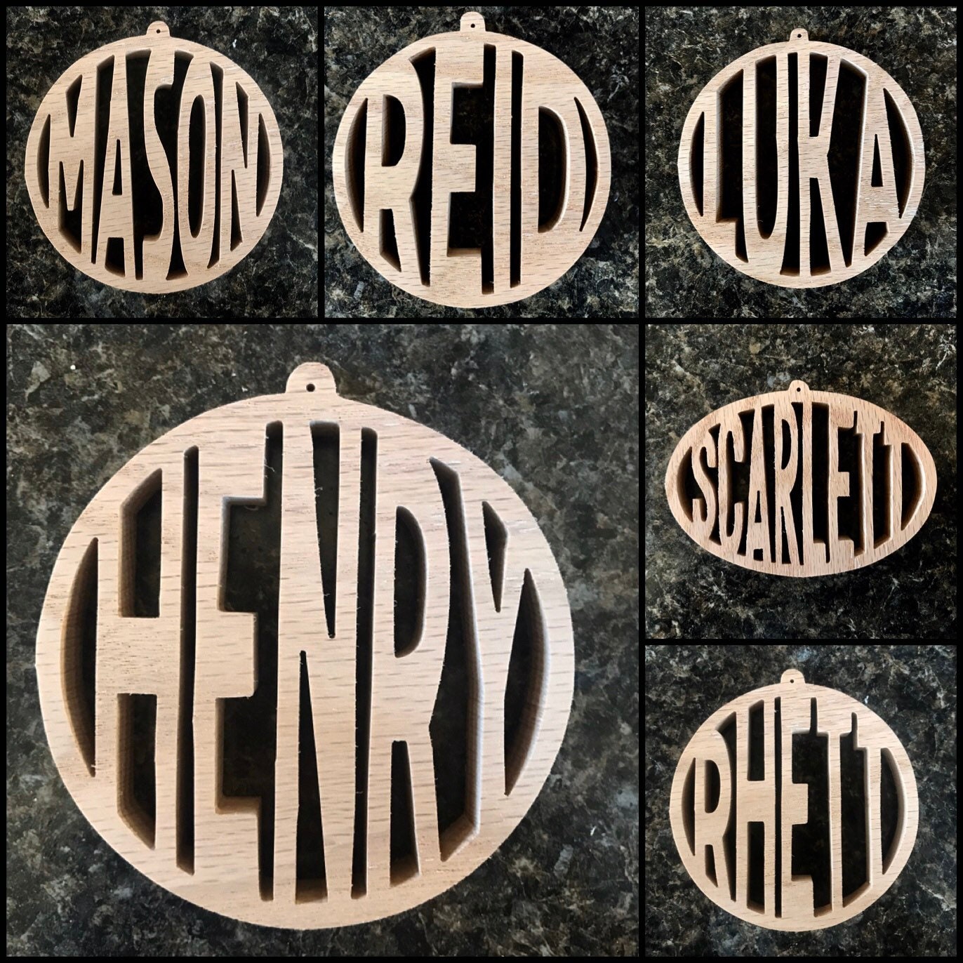 Custom Scroll Saw Ornament Pattern. Personalized Name Ornament Etsy