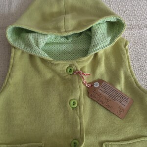 Cotton Woodland Vest with Pixie Hood