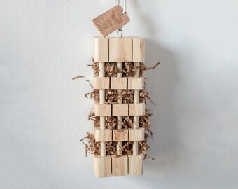 Tower of Forage - Large ALL NATURAL Premium Bird Toys| BirdTricks Toys Exclusive | Pine wood foraging tower | Macaw, Cockatoo, African Grey