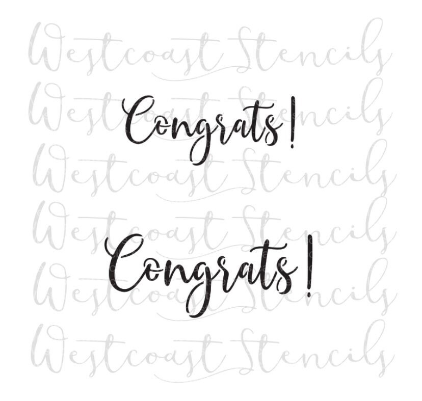 West Coast Stencils Text Stencils Etsy