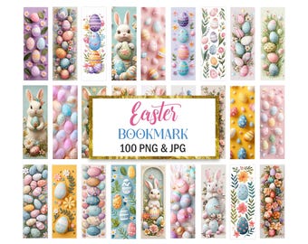Easter Bookmark PNG, Bookmark Sublimation, Spring, Digital Download