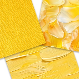 Yellow Digital Paper, Yellow Background Bundle, Yellow Texture, Wood ...