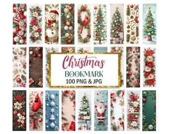 Christmas Bookmark PNG, Bookmark Sublimation, Digital Download