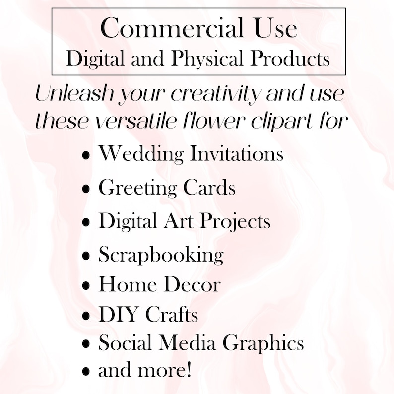 Blomma Clipart Bundle, Akvarell Blommig Clipart, Blomma PNG Bundle, Sublimering, Blombukett, Krans, Digital Nedladdning bild 7